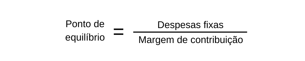 formula ponto de equilibrio